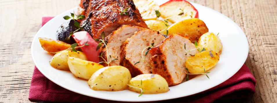 Carne doré con salsa aromática