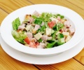 Ensalada de hortalizas y jamón