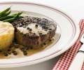 Peceto con crema de palmitos